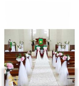 Dekorasi pemberkatan nikah di Gereja