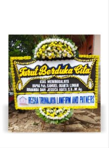 rangkaian bunga duka cita