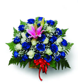 blue rose table flower