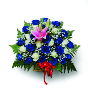 blue rose table flower
